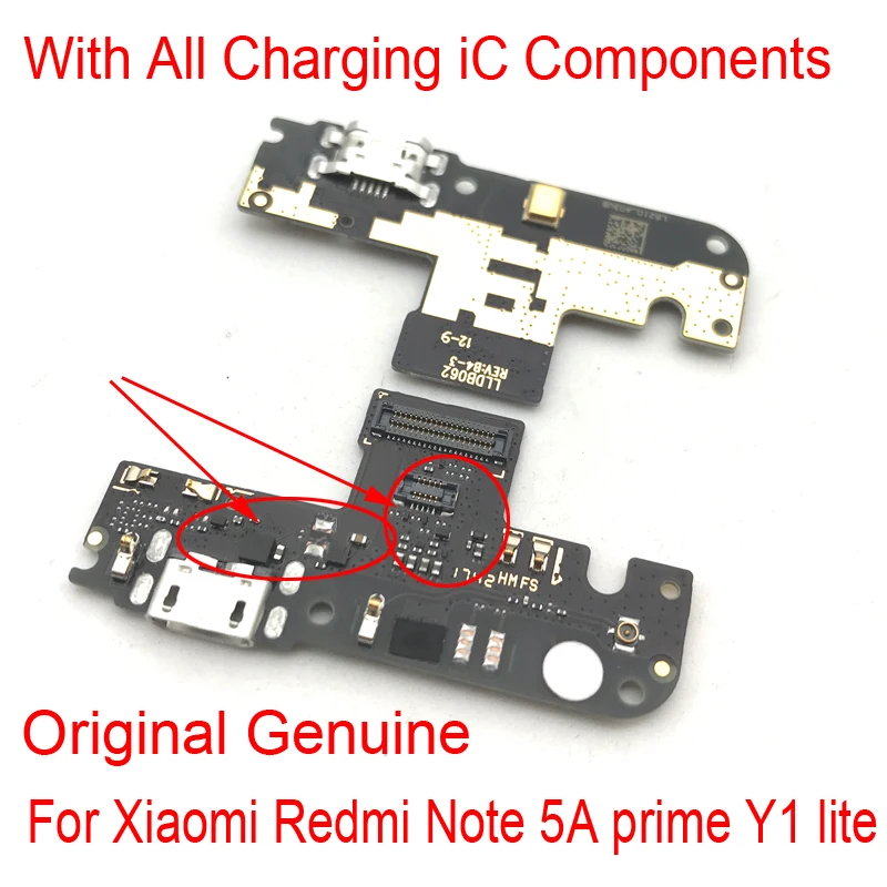 JIARUILA для Xiaomi Redmi Примечание 5A Note5A Micro Dock зарядное устройство зарядный порт гибкий кабель микрофона микрофонная плата