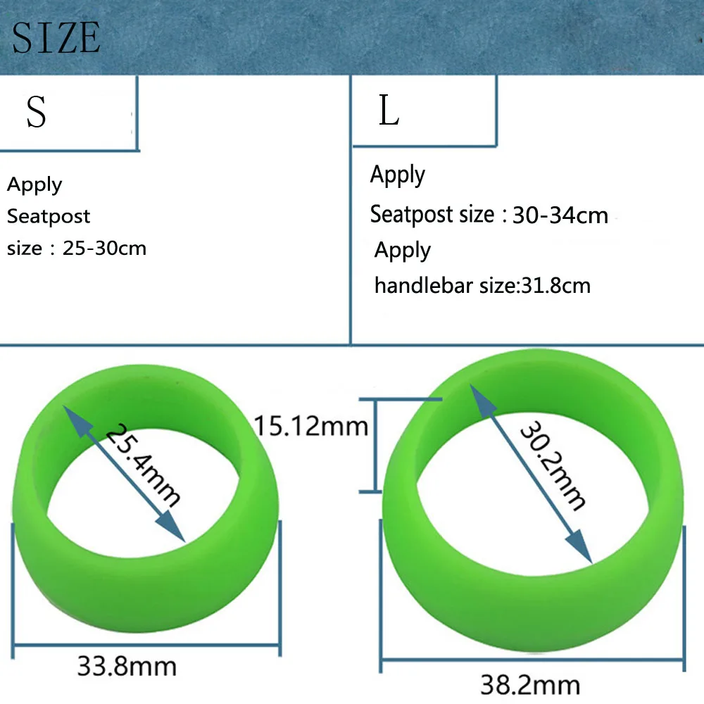 Резиновое кольцо-Пыльник для велосипеда, водонепроницаемый силиконовый чехол для подседельный штырь для велосипеда,, 2 шт./два размера