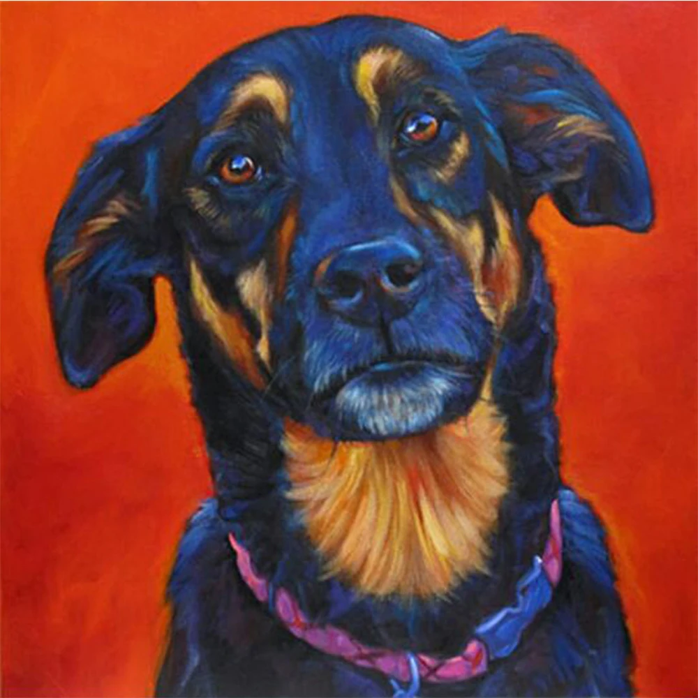 

LI LOYE DIY Diamond Painting Crystal dog Cross Stitch Decorative Diamond Embroidery Full Mosaic Resin Rhinestone Gifts RT1022