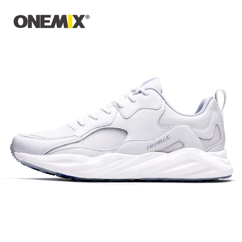 ONEMIX Unisex Casual Shoes Men Running Shoes Soft High Rebound Outsole Breathable Mesh Trail Trainers Outdoor Sport Sneakers