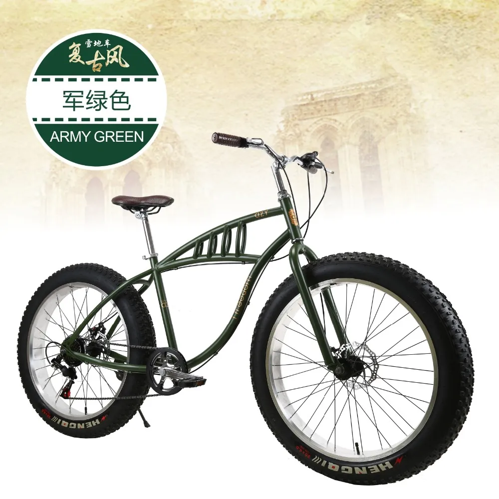 Perfect Original X-Front Brand Snowmobile 7,21Speed 26" 4 Fat Tire MTB Mountain Bike Off-road gear Beach bicicleta fat bicycle 12 Perfect Original X-Front Brand Snowmobile 7,21Speed 26" 4 Fat Tire MTB Mountain Bike Off-road gear Beach bicicleta fat bicycle 12