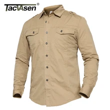 TACVASEN, осенняя военная одежда, мужская тактическая рубашка, летняя тонкая рубашка с длинным рукавом, мужские хлопковые рубашки, повседневная одежда, TD-LHZ-005