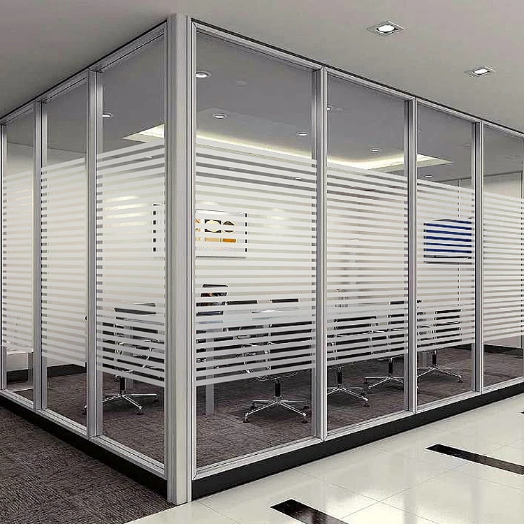 

Electrostatic Glass Foil Office Waistline Translucent Stripe Glass Sticker Sliding Door Anti-collision Balcony Window Film