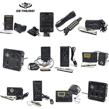 10 шт. 2/4/5 Band гитары EQ Серии LC-5 EQ-7545R R-4T предусилитель акустической гитары, противошумные наушники с микрофоном ЖК-дисплей тюнер дисплея для укулеле, скрипки