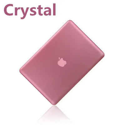 Кристальный \ матовый чехол для Apple Macbook Air Pro retina 11 12 13 15 дюймов сумка для ноутбука, для нового Mac book Air Pro 13,3 чехол A1932+ подарок - Цвет: Crystal Pink
