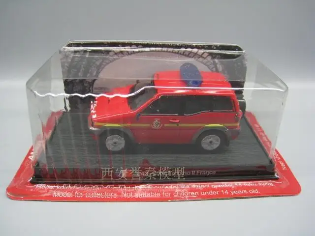 

AMER 1/43 Scale Vintage Car 2004 Terrano II FRANCE Fire Engine Diecast Metal Car Model Toy for Gift/Collection/Decoration