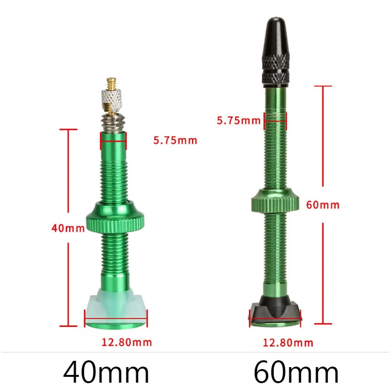 8 цветов 2 шт 40 мм/60 мм велосипедный клапан для велосипеда бескамерные шины Presta клапан MTB дорожный велосипед шины алюминиевый сплав