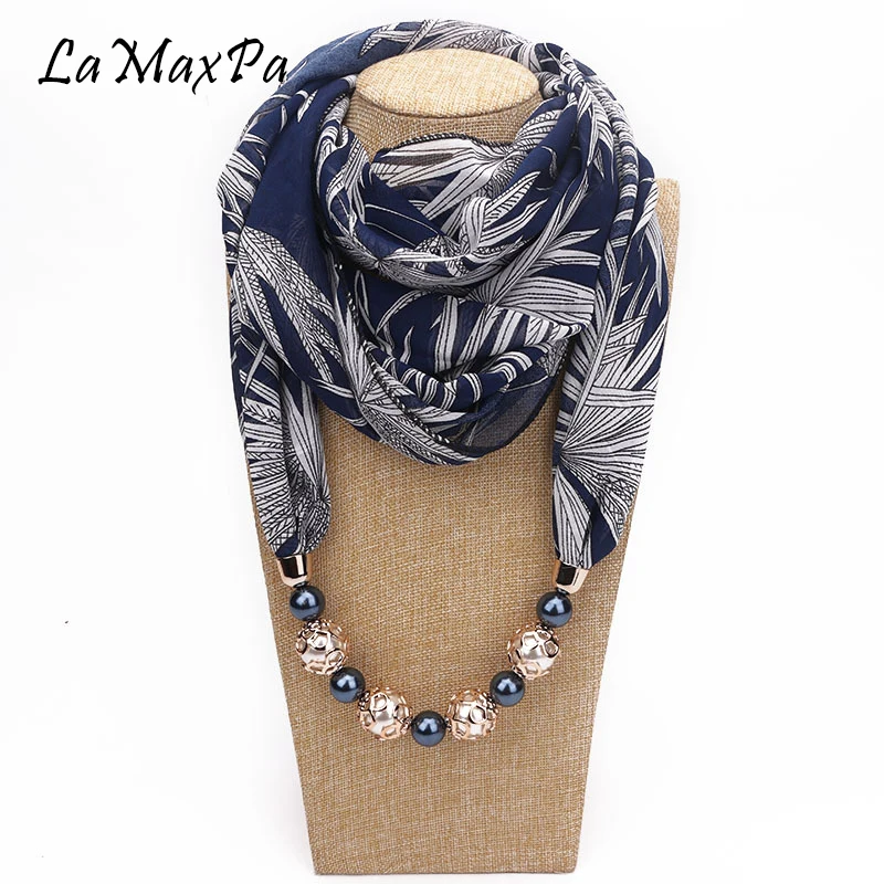 

LaMaxPa New Fashion Women Pendant Scarf Ring Scarf Female Favorite Noble Pendant Jewelry Scarf Mujer Bufanda Femme Pendant Schal
