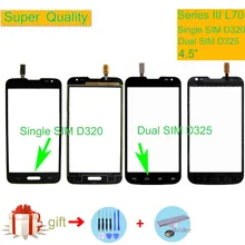 For LG Series III L70 Single SIM D320 Dual SIM D325 Touch Screen Touch Panel Sensor Digitizer Front Glass Outer Lens Touchscreen For LG Series III L70 Single SIM D320 Dual SIM D325 Touch Screen Touch Panel Sensor Digitizer Front Glass Outer Lens Touchscreen