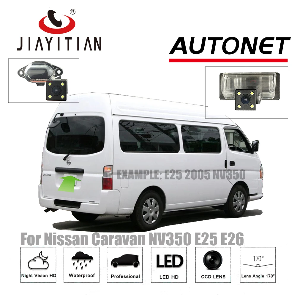 JiaYiTian камера заднего вида для Nissan Caravan NV350 Urvan Estate E25 E26 2001~ CCD/ночное видение камера заднего вида