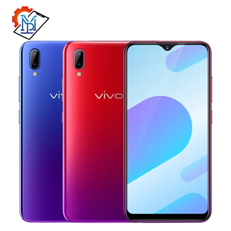 Оригинальный мобильный телефон Vivo Y93s 6,2 дюймов 4 Гб ОЗУ 128 Гб ПЗУ MT6762 Восьмиядерный Android 8,1 4030 мАч двойная камера Лицо ID смартфон