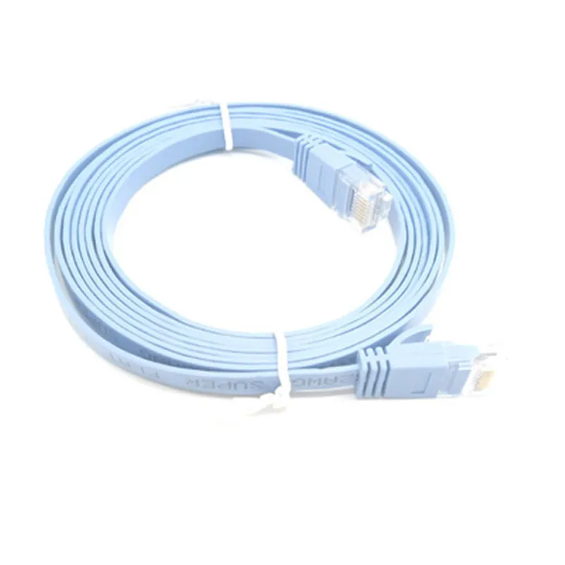 

Category 6 flat cable flat twisted pair pure copper finished network jumper 1 2 meters WSX07