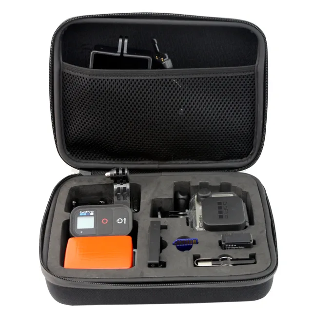 Us 13 9 Gopro Waterproof Bag Portable Collection Box Storage Bags Medium Pack Hero 2 3 4 Camera Travel Case In Sports Camcorder Cases
