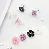 Grace Jun-pendientes de ópalo con forma de flor de estilo coreano, pendientes sin Piercing, para fiesta, boda, antialergias ► Foto 2/6
