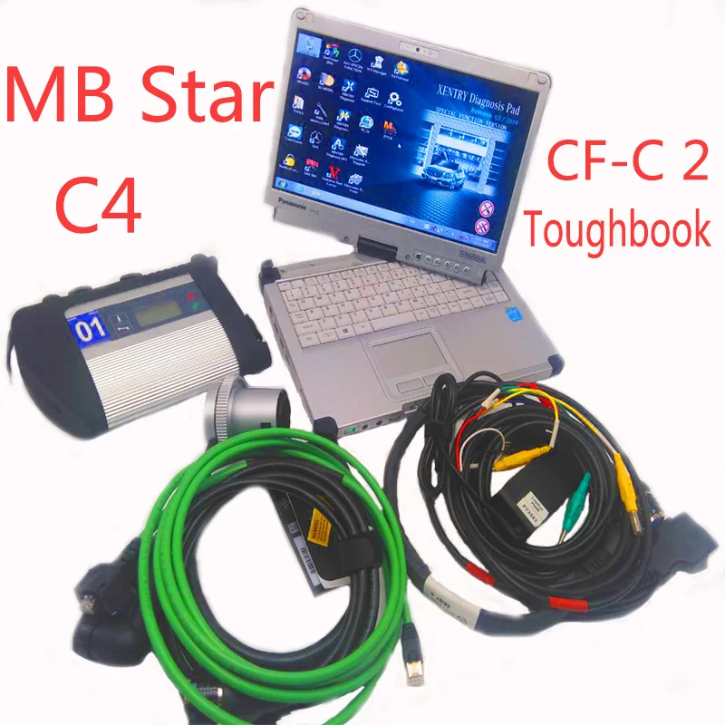 Новый 2019-09 программное обеспечение forMB Star SD Connect C4 с ноутбуком CF-C2 i5 для Dignosis