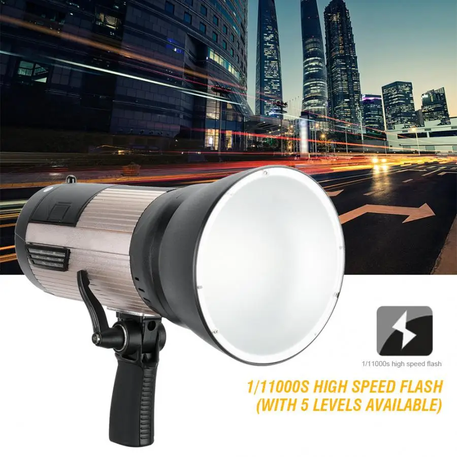 Для NiceFoto nflash400 5500 K 600 W GN68 высокая скорость 2,4G 1/8000 S Беспроводная вспышка портативная скорость lite