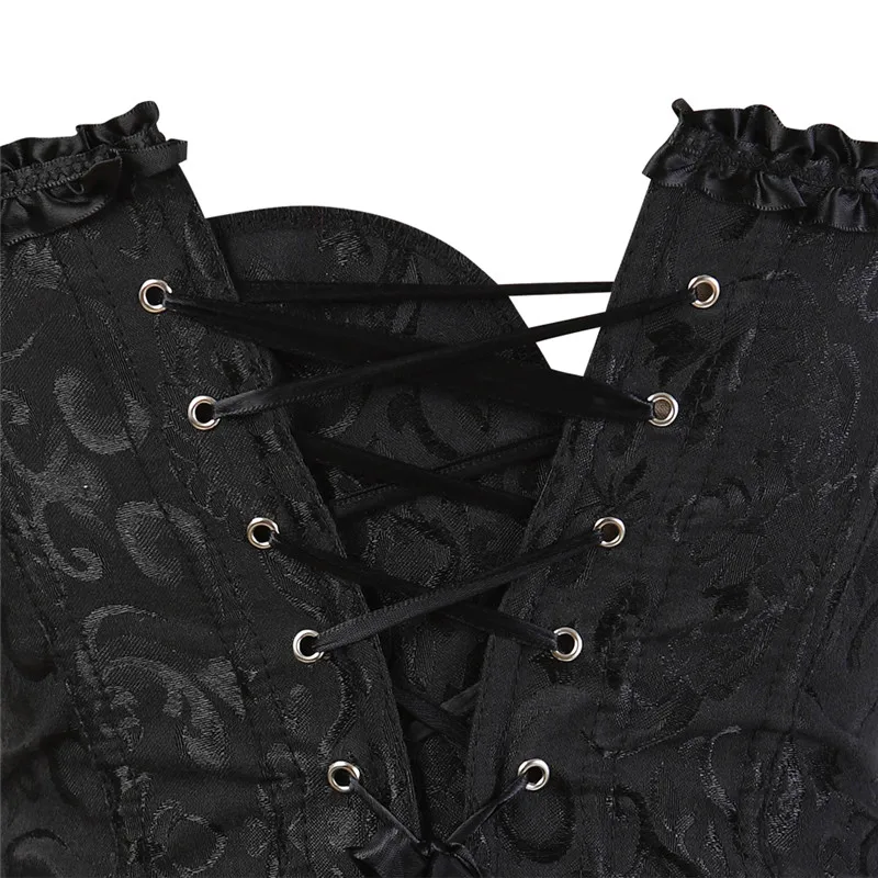 overbust corset sexy lace plus size erotic zip floral women bustier corset lingerie tops brocade victorian fashion DropShipping