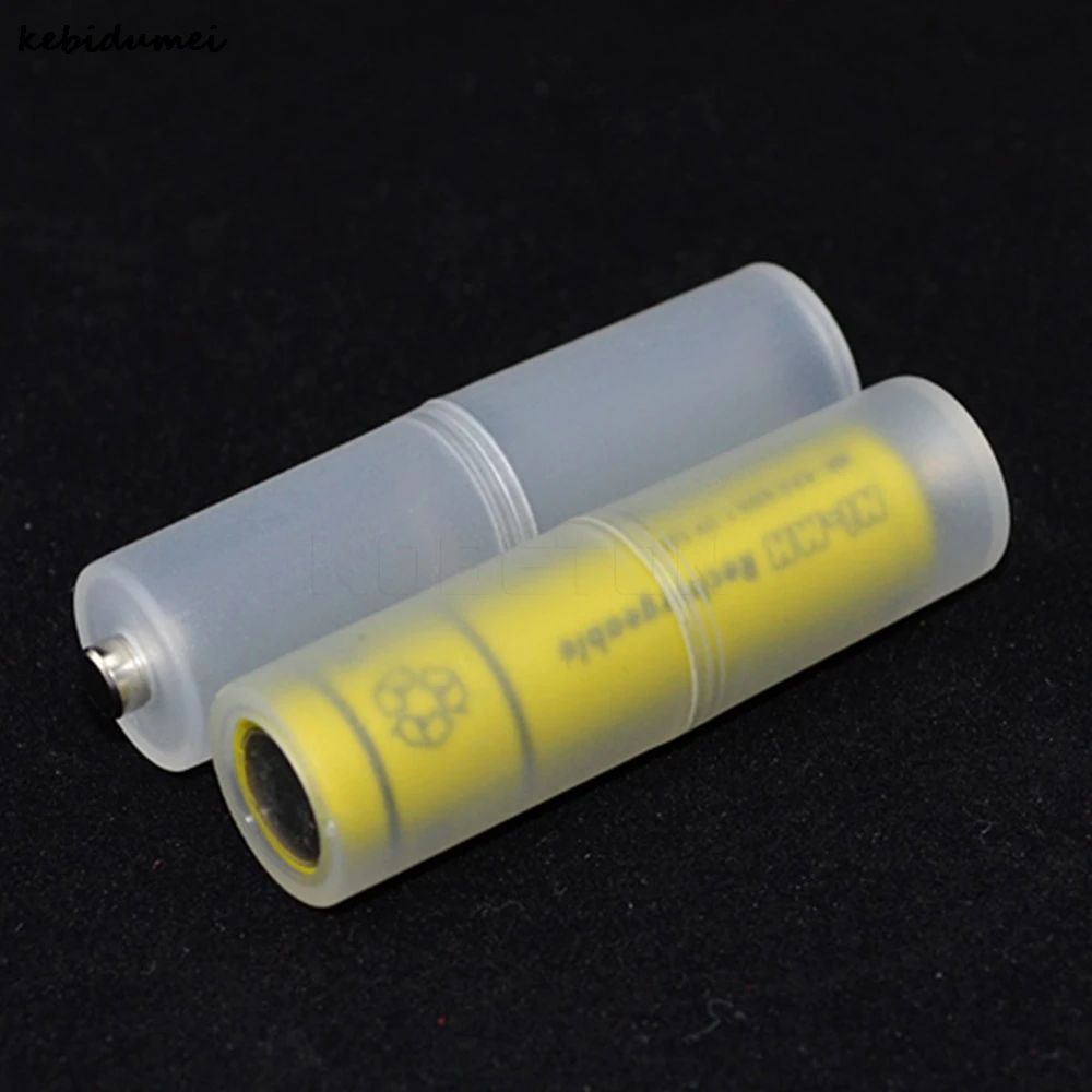 

Kebidumei 10pcs AAA to AA Cell Battery Storage Batteries Case Battery Holder Plastic Storage Case Switcher Wholesale
