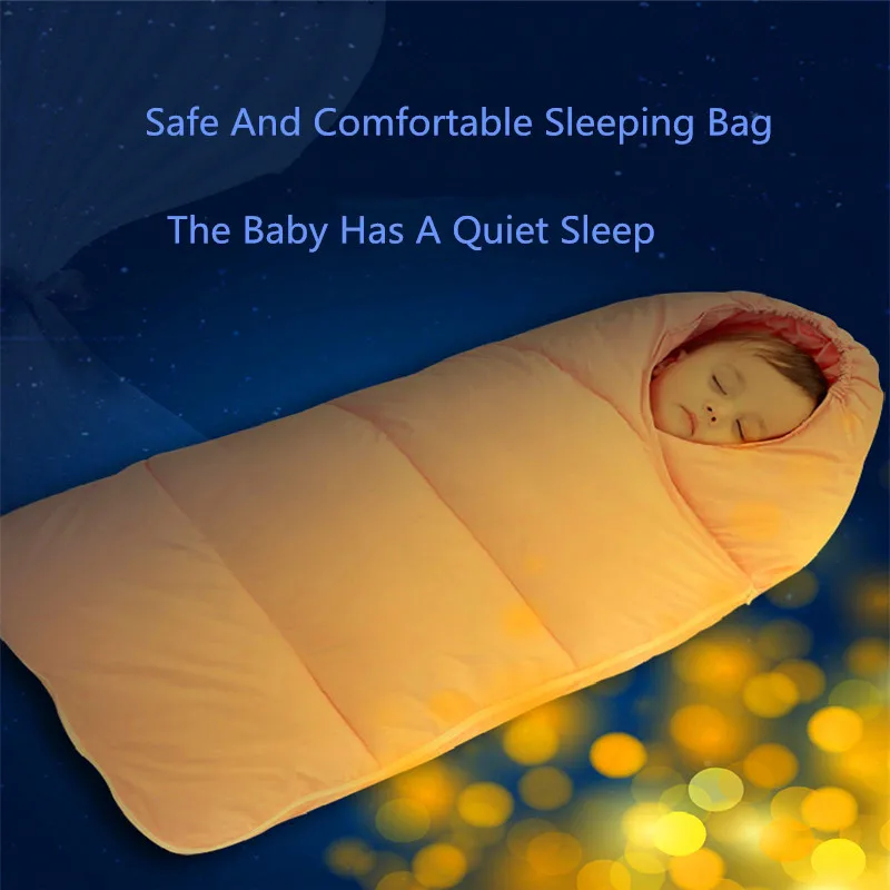 Детские Подпушка хлопка спальный мешок младенческой многофункциональные тележки sleepsack зимой на открытом воздухе доказательство ветра теплая пеленание Спальные мешки