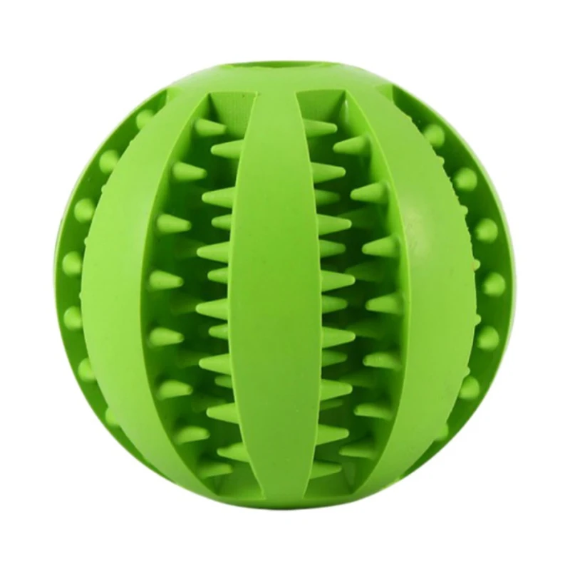 pet декомпрессия эластичный резиновый мяч щенок эластичный мяч собака интерактивная игрушка Чистка зуб мяч собака жевательная игрушка - Цвет: Белый