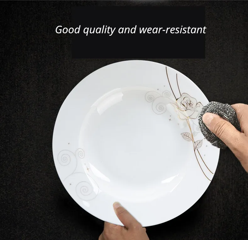 4 Pcs Ceramic Dinner Plates Round Fruit Plate Western Dessert Tray Noodle Dish Salad Plate High 1 4 Pcs Ceramic Dinner Plates Round Fruit Plate Western Dessert Tray Noodle Dish Salad Plate High 4