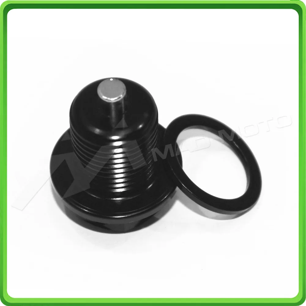 Magnetic Oil Sump Oil Drain Plug Bolt M16 x 1.5 x 17mm M16 1.5 17mm For MV Agusta F3 675 2012 2013 2014 2015 2016 2017 Black (3)