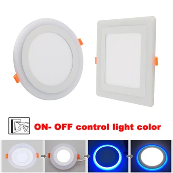 

New Design Square/ Round LED Panel Downlight 5W 9W 16W 24W 3 Model LED Panel Lights AC85-265V Recessed Ceiling Painel Lights