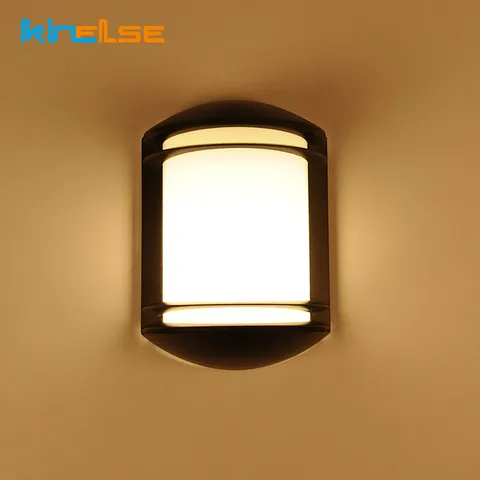 Lâmpada de Parede ao ar Conduziu a Luz da Parede do Jardim Livre Impermeável Arandela Pátio E27 Villa Varanda 12 w Interior Luz Ip65 Ac90-260v