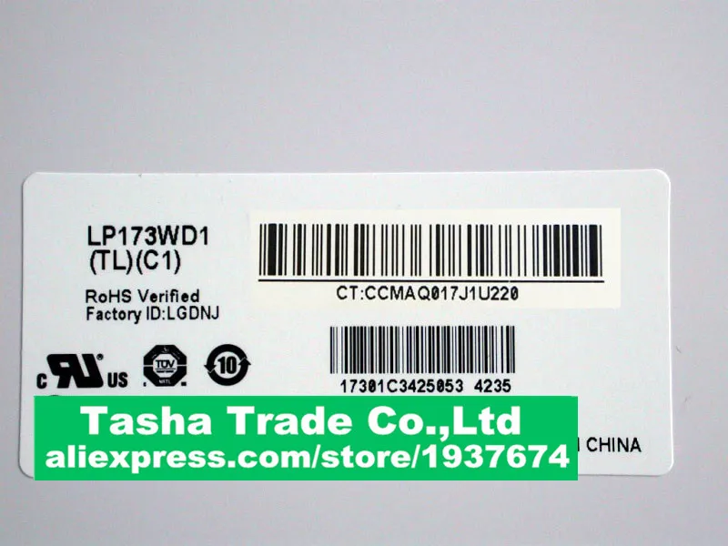 

LP173WD1-TLC1 LP173WD1 TLC1 Screen LCD Screen Panel Display 40pin LVDS Original New