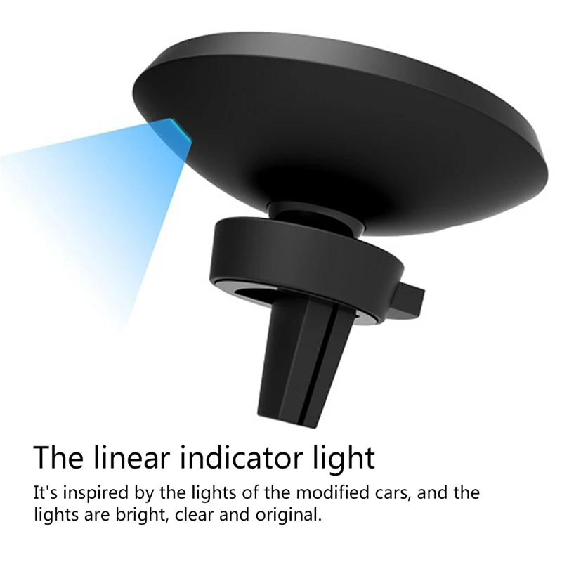 W3 магнитное автомобильное беспроводное зарядное устройство для мобильных телефонов стандартная версия автомобильный держатель мобильного телефона с черным зажимом, установленным на выходе воздуха