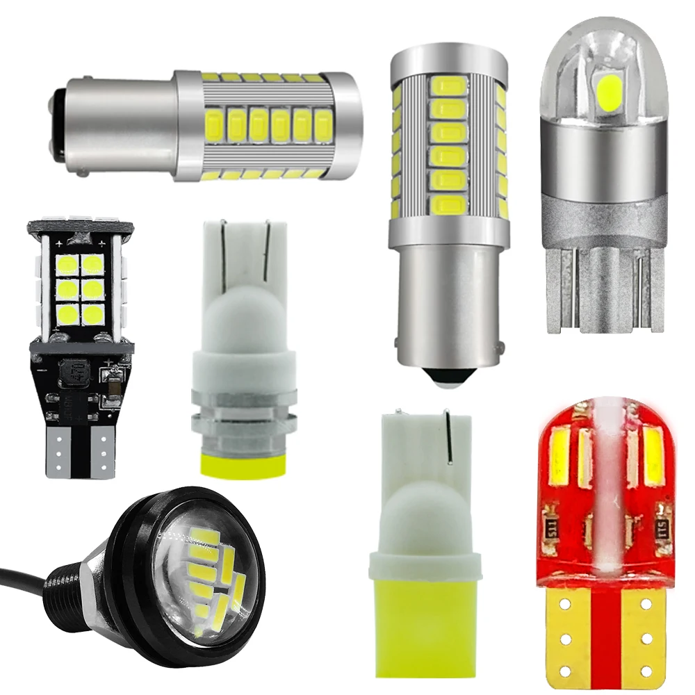 

LSlight 2PC Signal Light 1157 1156 T10 T15 p21w W5W BA15S BA15D LED Brake Lights Reverse Lamp Turn Signal Daytime Running Light