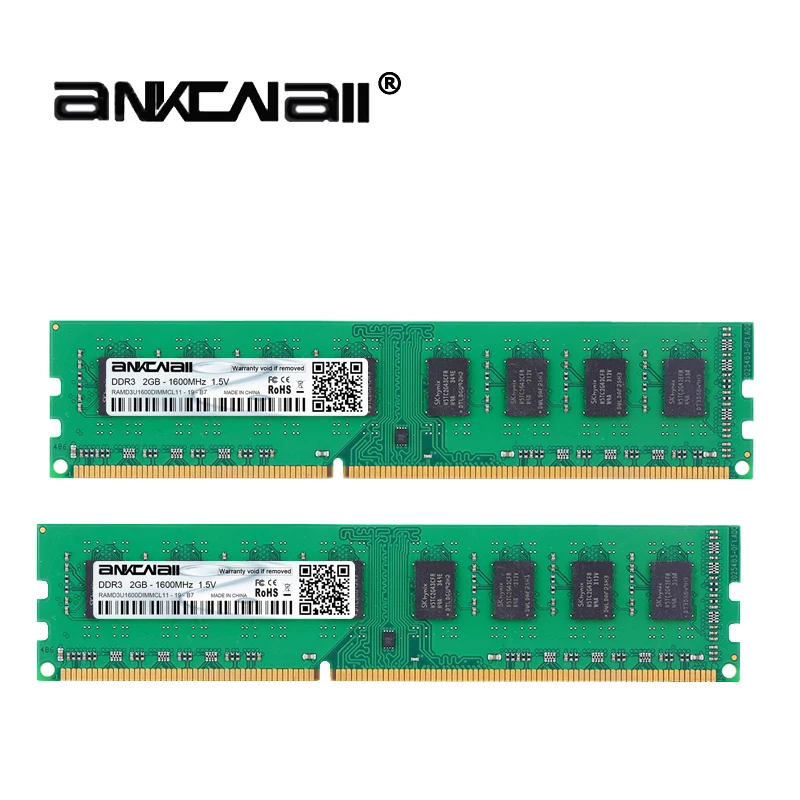 Оперативная память DDR3 2 Гб(2 шт. x 2 Гб) 1333 МГц 1600 МГц PC3-10600/12800 для Intel настольного компьютера Память DIMM 1,5 в 240Pin