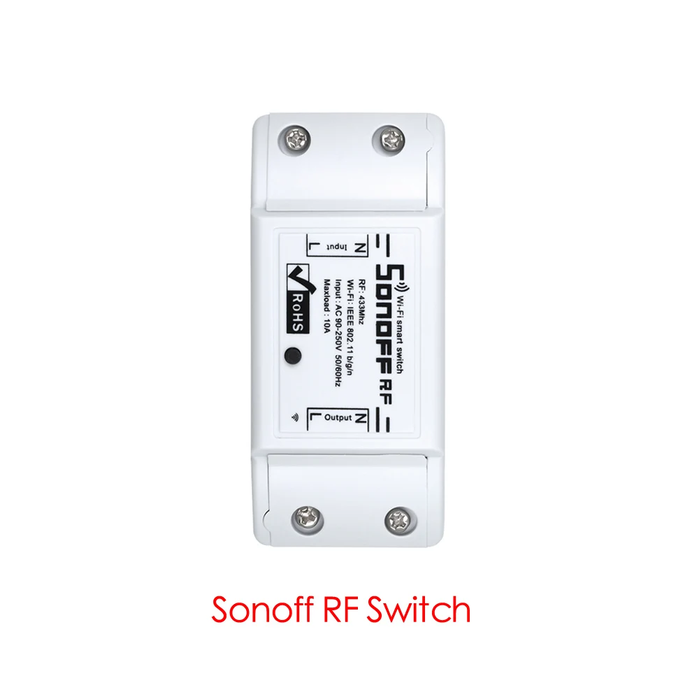 Sonoff RF Wifi релейный модуль, умный WiFi беспроводной переключатель, 433 МГц, RF Ewelink, приложение для голосового управления, работает с Alexa Google Home - Комплект: Sonoff RF