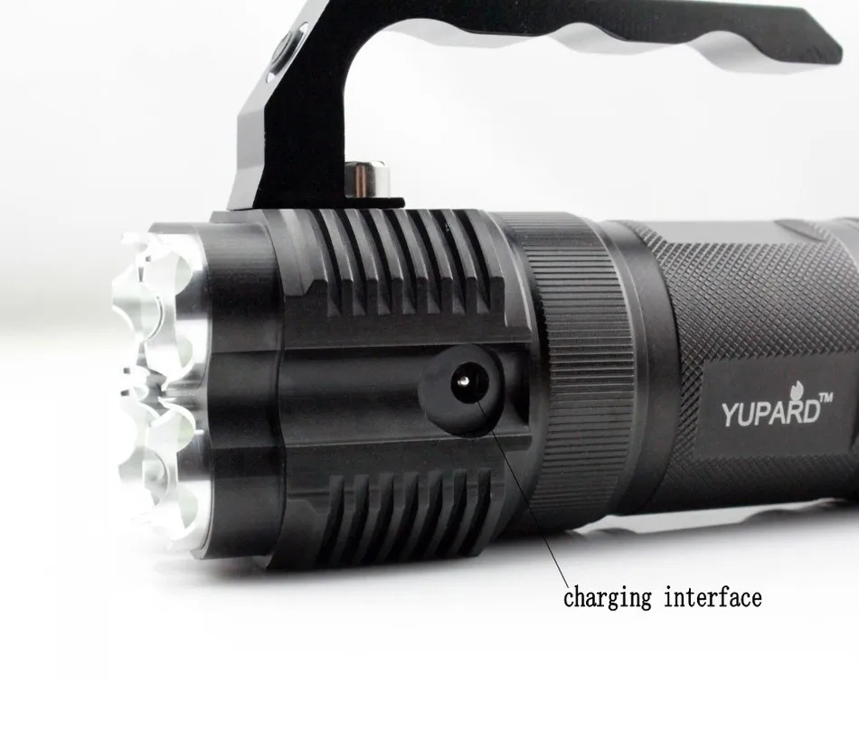 YUPARD для походов спорта рыбалки Кемпинг мощности яркий 4 * CREE XM-L T6 светодиодный фонарик факел используется 18650 аккумуляторная батарея фонарь