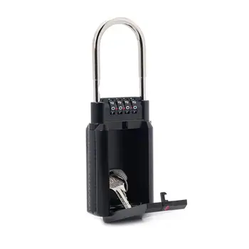 

HOT SALE Combination Lock Box Key Storage Lock Box 4-Digit Combination Lock Waterproof Indoor/Outdoor