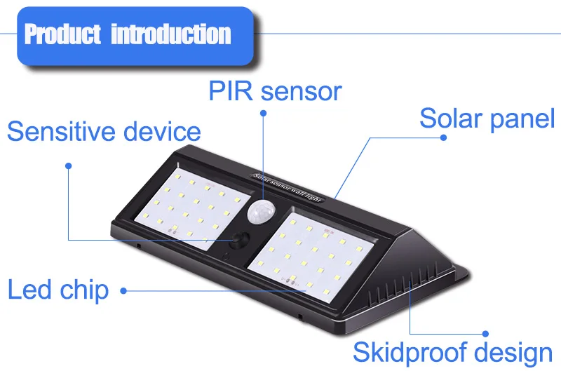 2 шт./лот 24 светодиода солнечной энергии PIR датчик движения настенный светильник Открытый водонепроницаемый энергосберегающий уличный садовый декоративный светильник