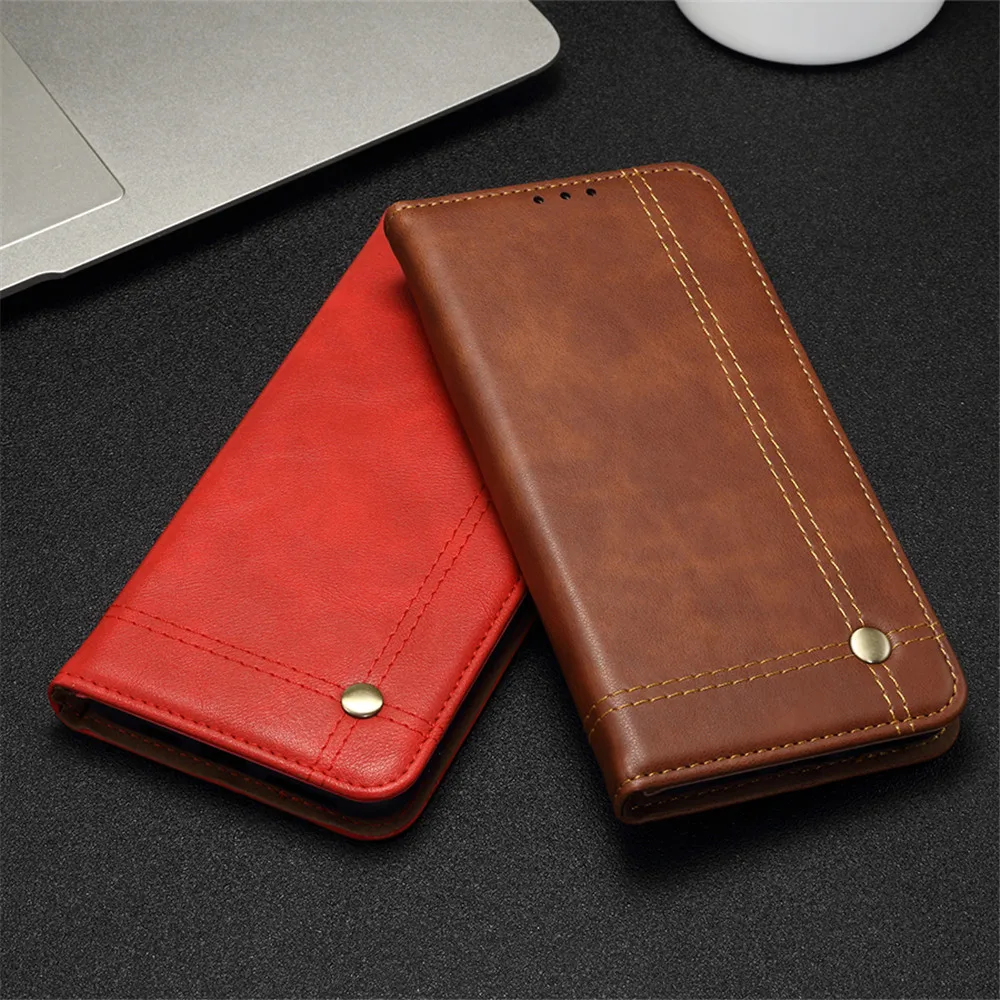 Чехол-книжка Red mi K20 Pro с магнитной застежкой для Xiaomi mi 9t Pro, роскошный кожаный чехол-портмоне в стиле ретро, держатель для карт, красный чехол для телефона mi K20