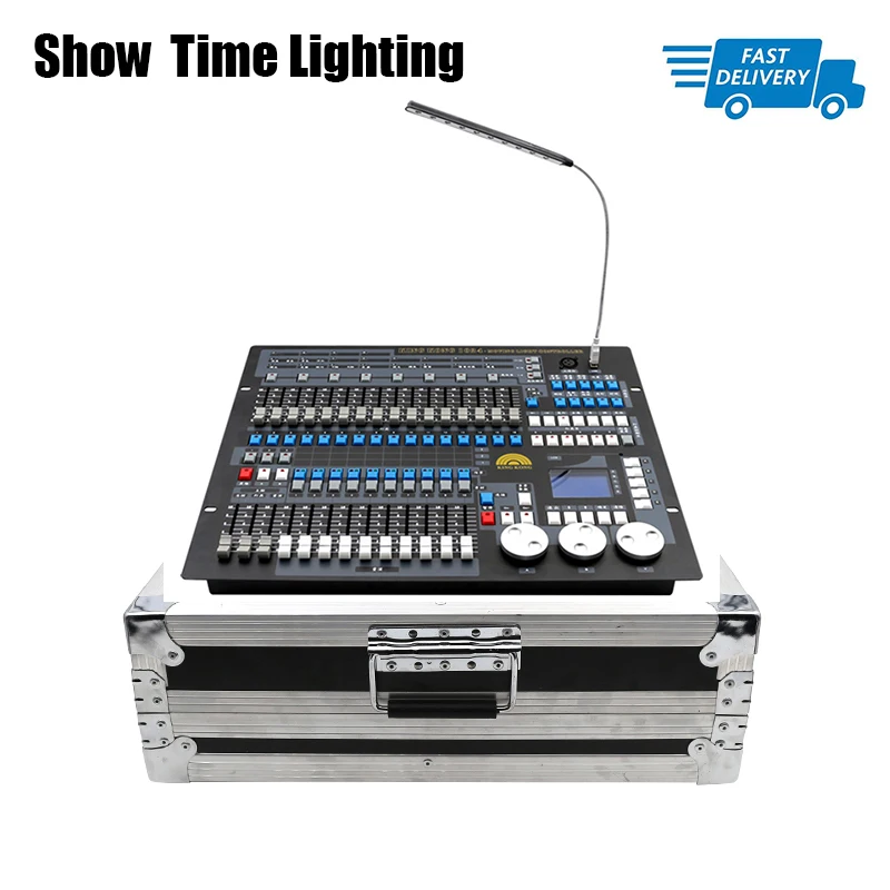 

Fast Ship Kingkong 1024 DMX Controller Have built-in program graphics with flycase package DMX 512 Master console