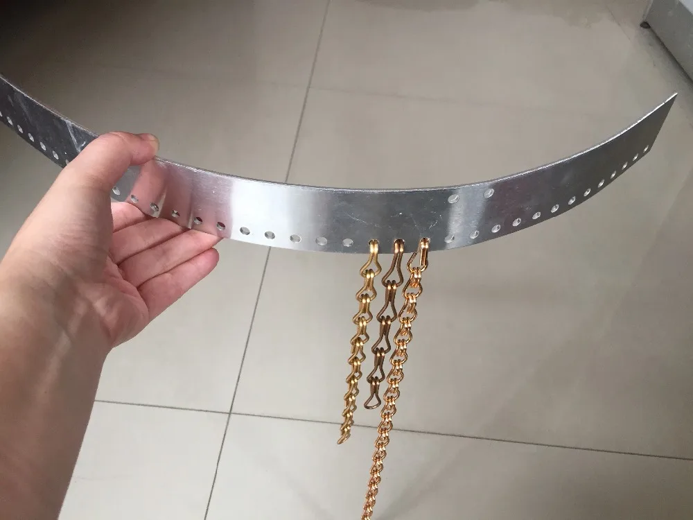 aluminum hanging chain fly screen door curtain