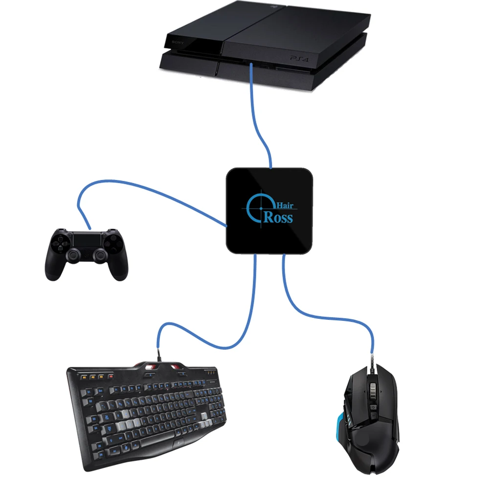

Mouse Keyboard Converter Cross Hair Adapter for Switch / N-S for PS4 / PS3