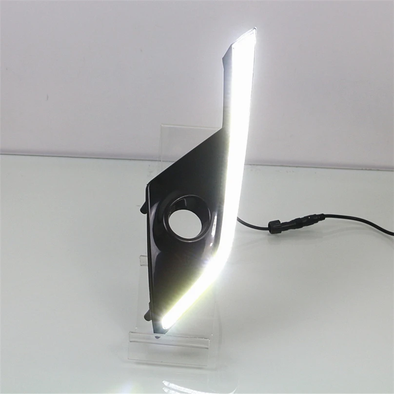

CSGJMY 2pcs Car LED For Mazda CX-3 CX3 2015 2016 2017 2018 Driving DRL Daytime Running Light Daylight With Turn Signal Lamp