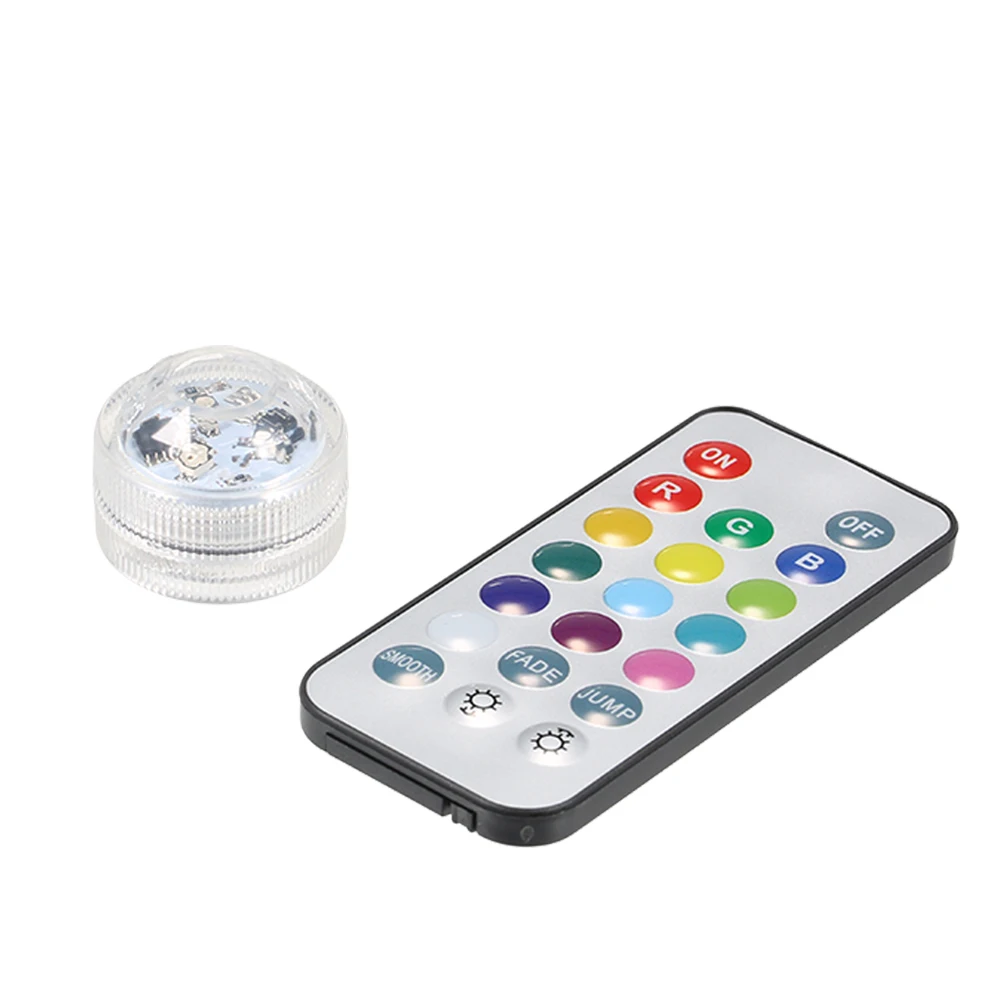 

13 Colors Pool Light Mini LED RGB Submersible Light Colorful Lamp IP68 Water Resistance with Remote Control