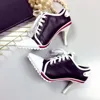 Zapatos de tacón alto estilo europeo para mujer, calzado informal de piel de 8,5 CM, con punta estrecha, Color caramelo, piel de vaca, individuales de goma ► Foto 2/6