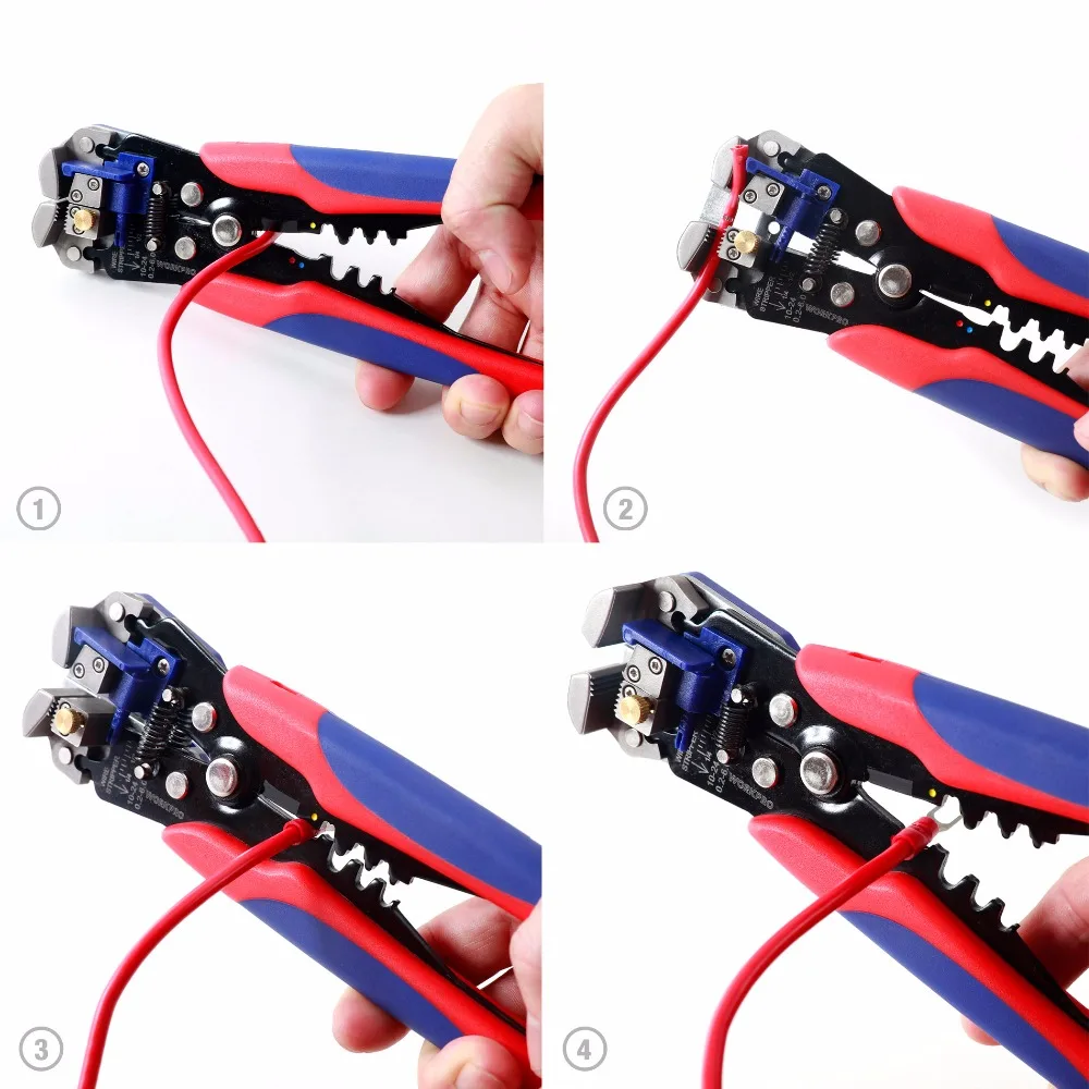 WORKPRO 8 дюймов саморегулирующийся провод автоматический инструмент для зачистки проводов обжимные инструменты многофункциональный инструмент плоскогубцы кабельный резак