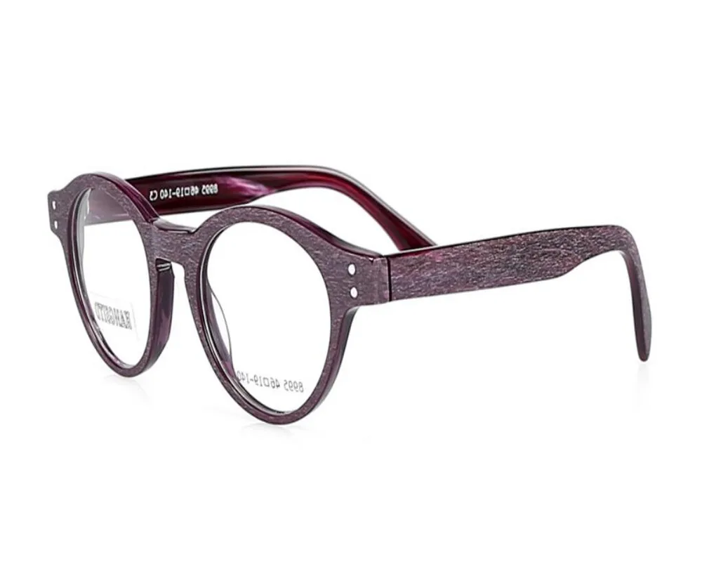 

Retro Branded Unisex Wooden Round Frame Full Rim Myopia Eyewear Frame Goggle Clear Lens Optical Presbyopia Goggle Eyeglasses