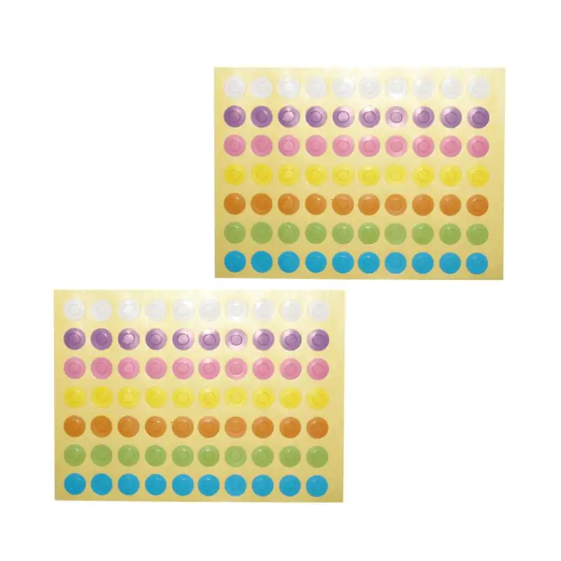 

10 Sheets Safe Decorative Colorful Practical Gift Tag Hole Stickers Hole Paper Sticker