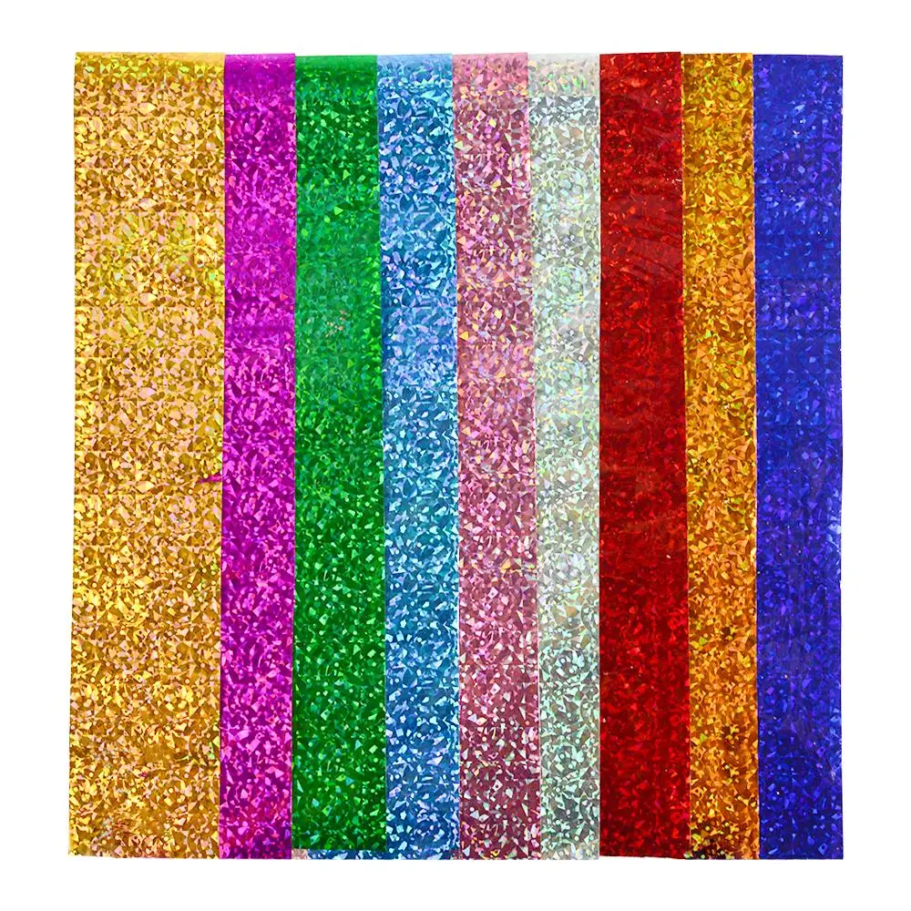 

DIY Holographic Nail Papers for Nail Art Decorations 9 Sheets Starry Sky Laser Nail Foils Chromatic Shimmer Transfer Sticker