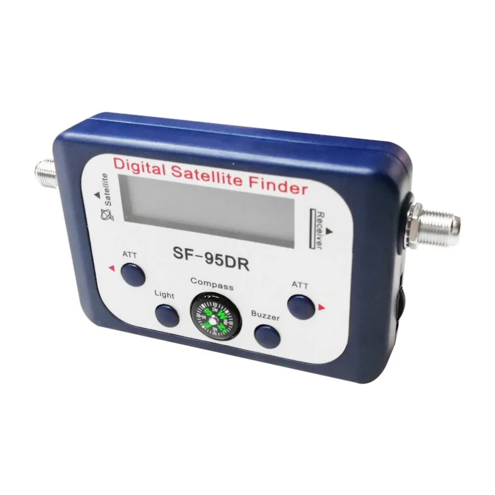 Digital Satellite Finder SF-95DR Meter Satlink Receptor TV Signal Receiver Sat Decoder DVB-T2 Satfinder Compass LCD FTA Dish Digital Satellite Finder SF-95DR Meter Satlink Receptor TV Signal Receiver Sat Decoder DVB-T2 Satfinder Compass LCD FTA Dish