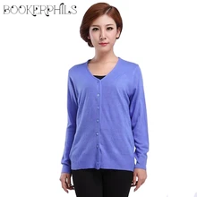 2017 Spring Autumn Wool Sweater V-neck Knit Jacket Cardigan Women Long Sleeve Pure Color Casual Crochet Blouse Tops Plus Size