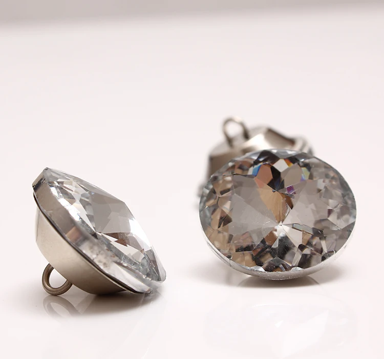 (20PCS/pack) 30MM BIG HEADBOARD UPHOLSTERY CRYSTAL BUTTONS SEW ON